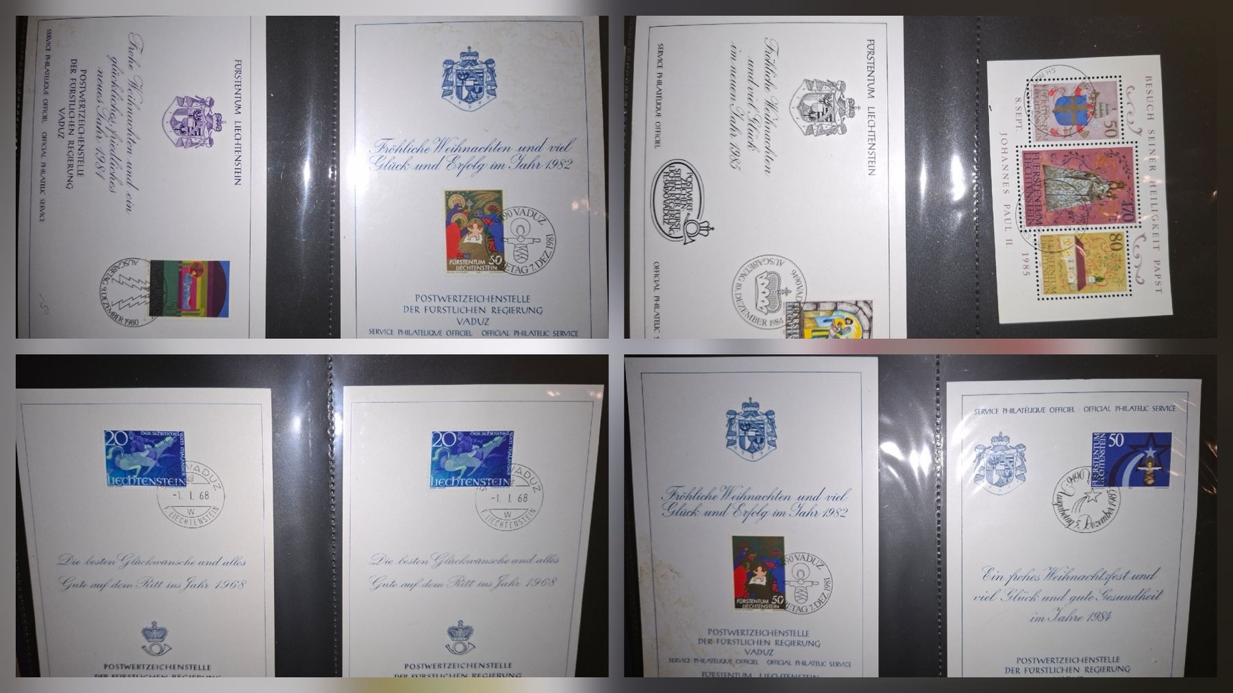 Tutti i francobolli: Briefmarkensammlung Liechtenstein Div. Marken / Briefe  – Usato da Balgach venduto da SIMEON27 3