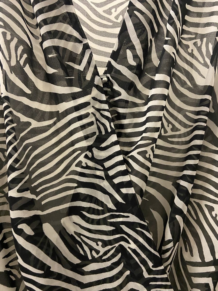 H&M Camicette: Sommertop Zebraprint Wickeloptik – Usato da Bad Ragaz venduto da leadaria 3