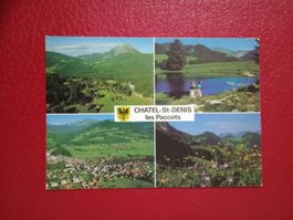 Chatel St-Denis Fribourg mehrbildrig Wappen Schriftzug
