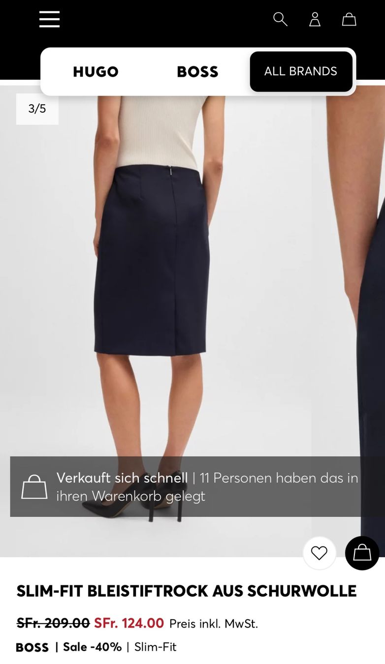 Hugo Boss Gonne: BOSS navy blue skirt size 40 – Usato da Uetikon am See venduto da kar_r6xq 4