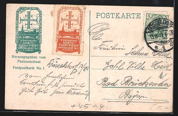 Cartes postales: Düsseldorf, Stadtansicht am Fluss im He – D'occasion à Berlin par bartko-reher 1