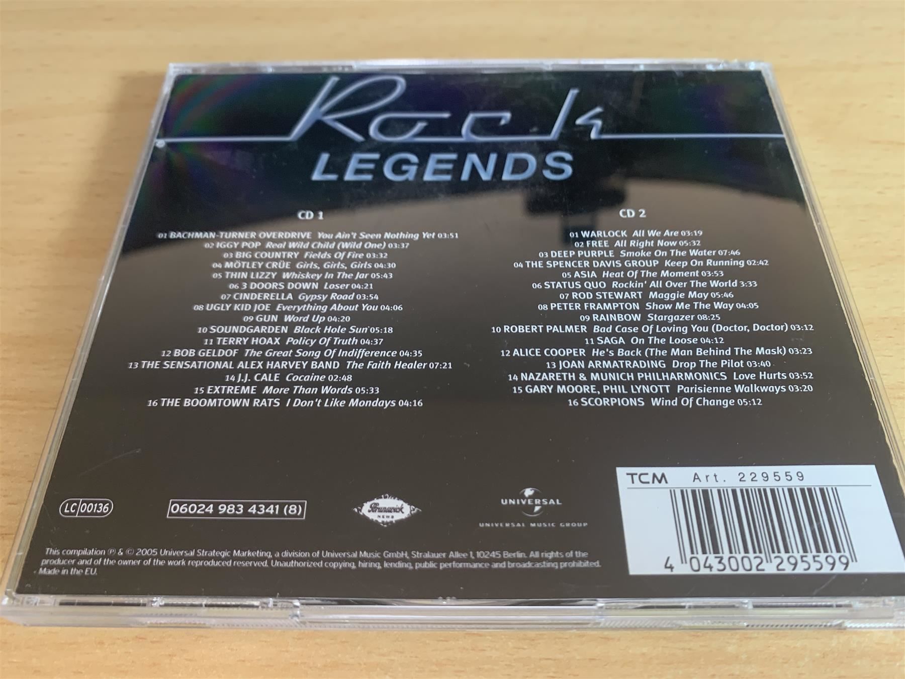 CD: Various – Rock Legends - 2 CD – Usato da Rikon im Tösstal venduto da Alpenmutz 1