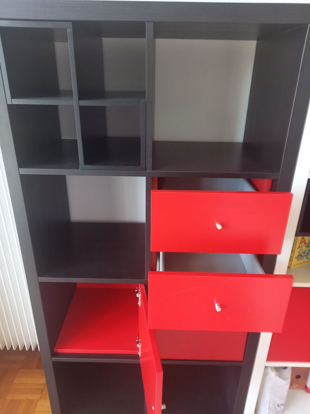 Ikea Scaffali: Etagère noire avec 4 éléments amovibles et interchangeables – Usato da Nyon venduto da Annapolis79 2
