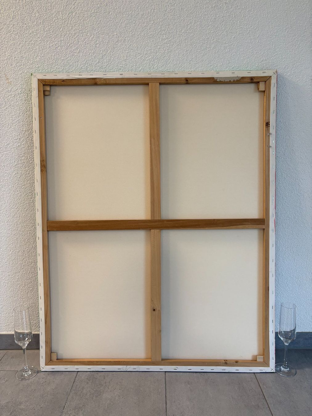 Gemälde: 79.5 cm breitx 100 cm hochGemälde abstrakt bunt – Gebraucht aus Ottenbach von TimelessEmotions. 9