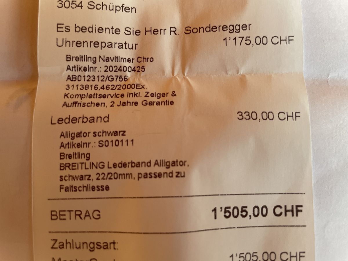 Breitling Uhren: Breitling Navitimer Limited Edition N° 462/2000 AB0123 – Gebraucht aus Schüpfen von ASC15 7