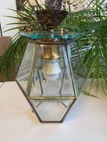 Deckenlampe Vintage aus Glas und Messing !
