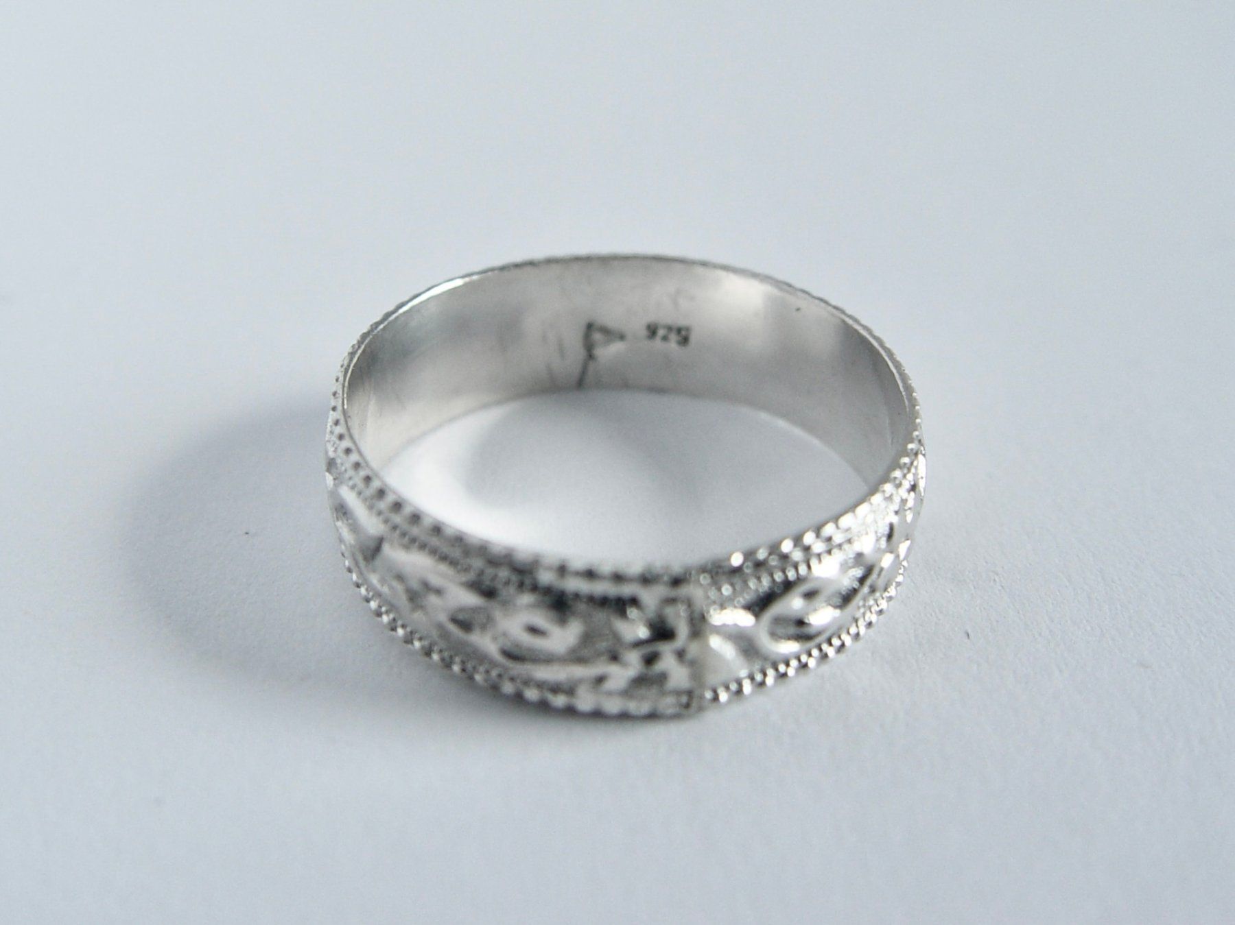 Anelli: Silberring mit Blumen Muster, Silber 925 – Usato da Henggart venduto da gernli 2