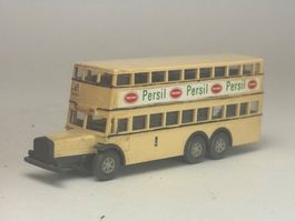 GB1- Wiking Büssing Berliner Doppelstock Bus Persil