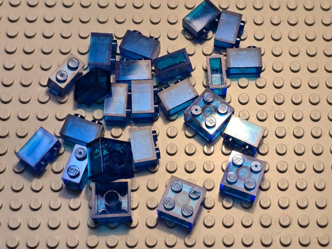 Lego Kit di costruzioni: Lego 23x Stein trans.dunkelblau – Usato da Basel venduto da Swi-7621