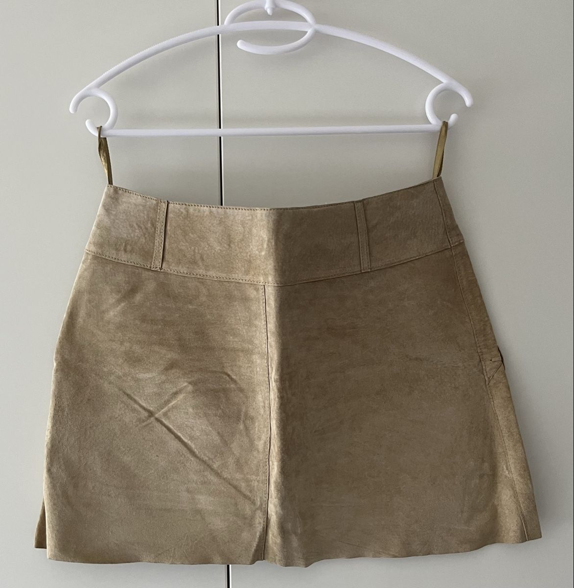 Morgan Gonne: Morgan Lederrock beige Grösse 40 – Usato da Basel venduto da Lila11