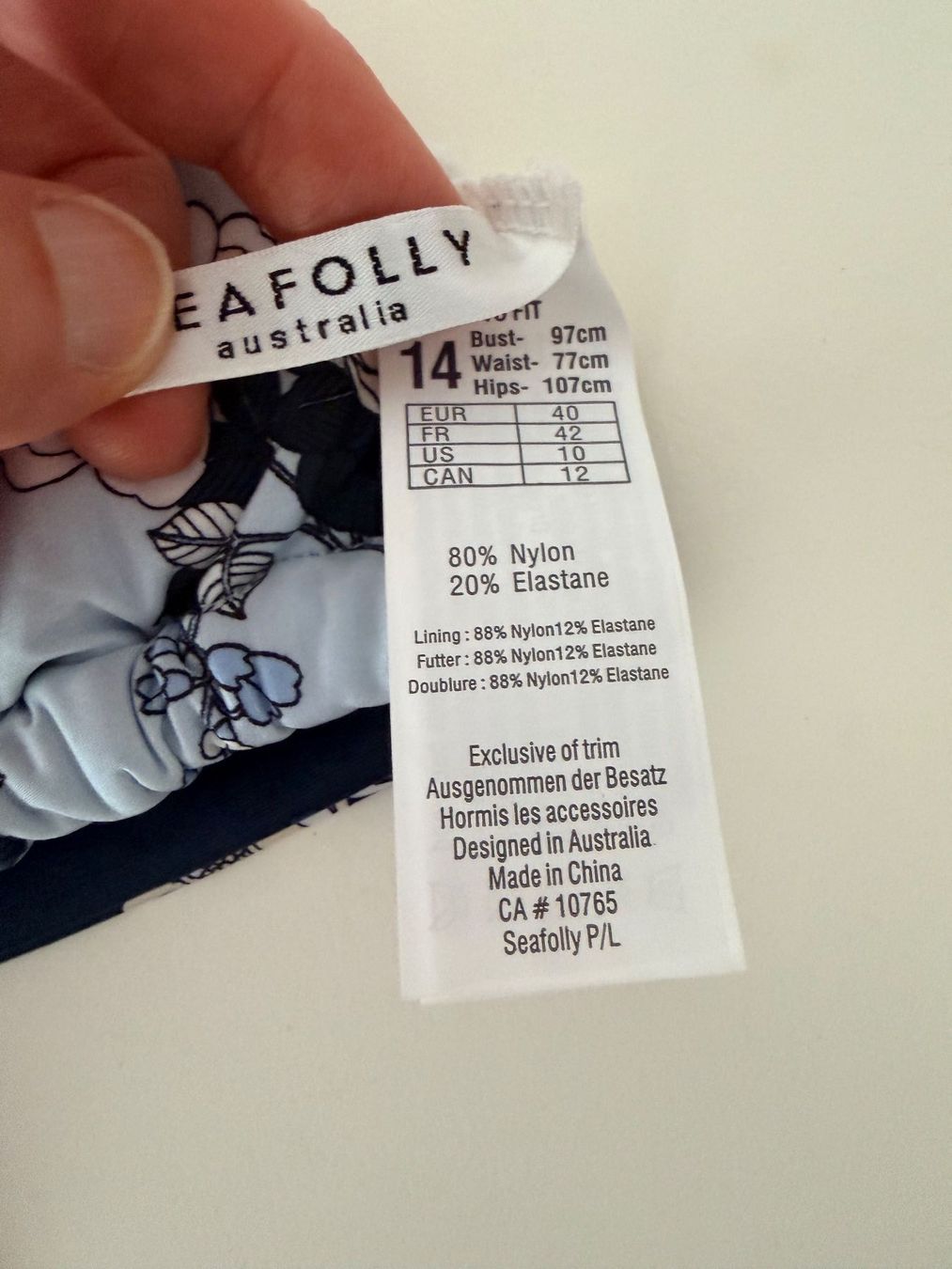 Seafolly Maillots de bain & Bikinis: SEAFOLLY, Bikini SPLENDOUR, Grösse 40, Hellblau/Dunkelblau – Neuf avec emballage d'origine à Rudolfstetten par gst_g7xl 7