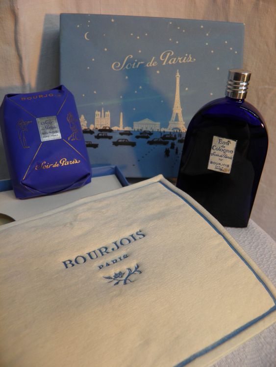 BOURJOIS Soir de Paris, vintage Parfum mit Seife, um 1950 Kaufen auf Ricardo