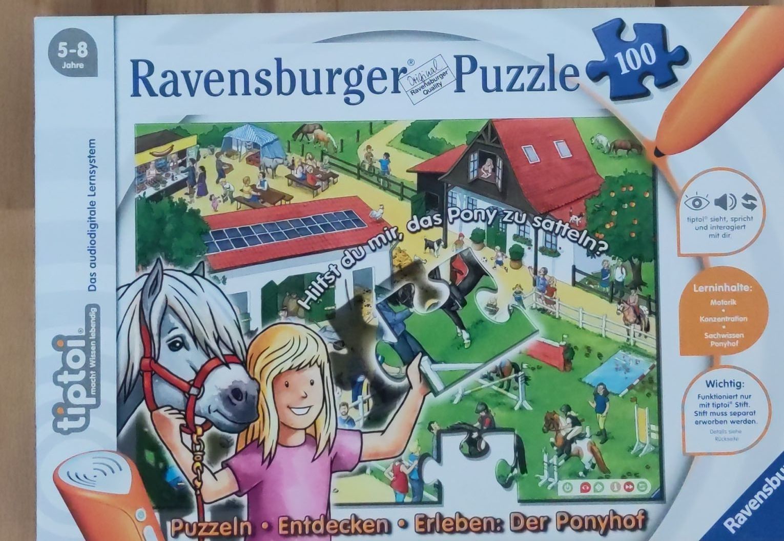 Tiptoi Puzzles: Ravensburger tiptoi Puzzle 100 Teile Ponyhof – Gebraucht aus Lyss von CHM36