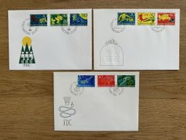 Liechtenstein - 3x  SAGEN FDC‘s 