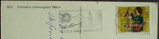 Cartoline postali: PONTRESINA – Usato da Jona venduto da philajona 1