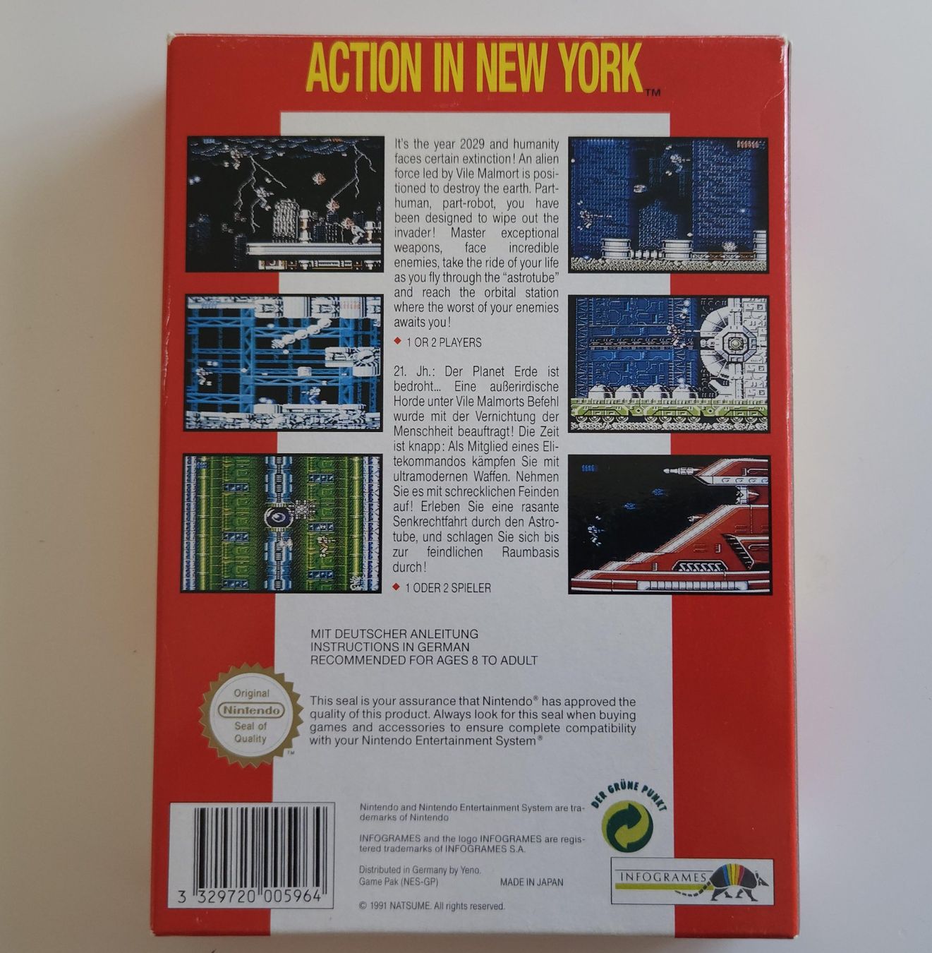 Nintendo Giochi: Action In New York - Nes – Usato da Autigny venduto da zel_gvl5 2