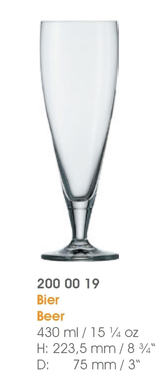 Bicchieri: Glas, CLL, 6x  Biergläser, 430 – Nuovo e nell'imballaggio originale da Wettingen venduto da kochshop 1