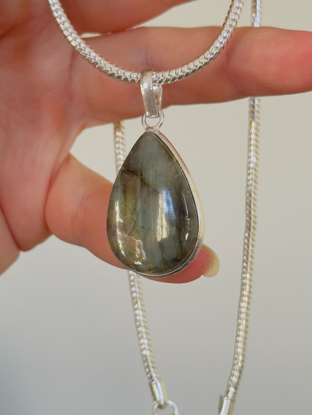 Catenine: Labradorite necklace – Nuovo e nell'imballaggio originale da Genève venduto da AGBERG 2