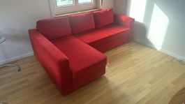 Ecksofa Rot ausziehbar