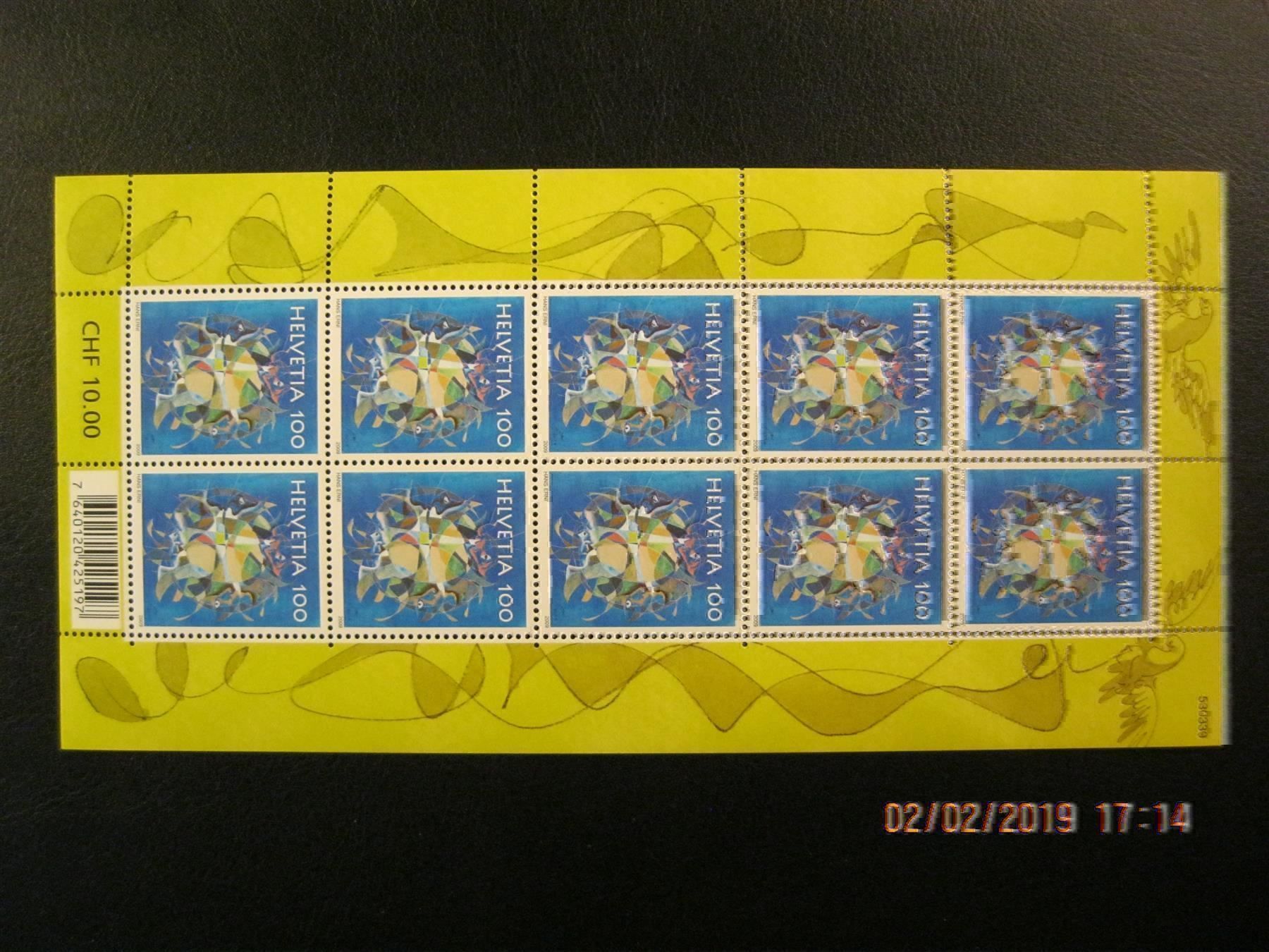 Tutti i francobolli: 2009 2x Hans Erni Postfrisch – Nuovo (secondo la descrizione) da Affoltern am Albis venduto da Andrezc 1