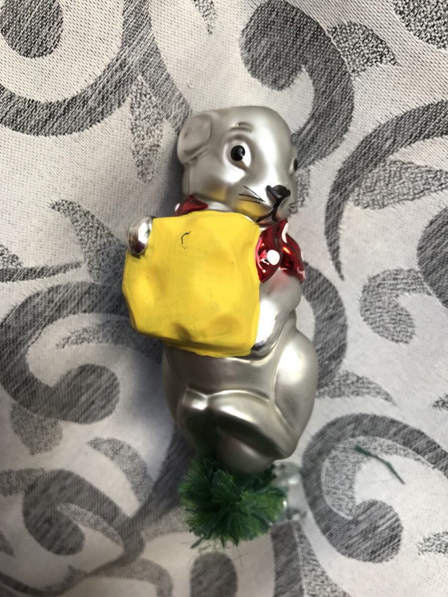 Alle Dekorationen: 3 Mäuse Maus mit Käse Mäuschen Christbaumschmuck – Neu und originalverpackt aus Alpnach Dorf von marvo 2