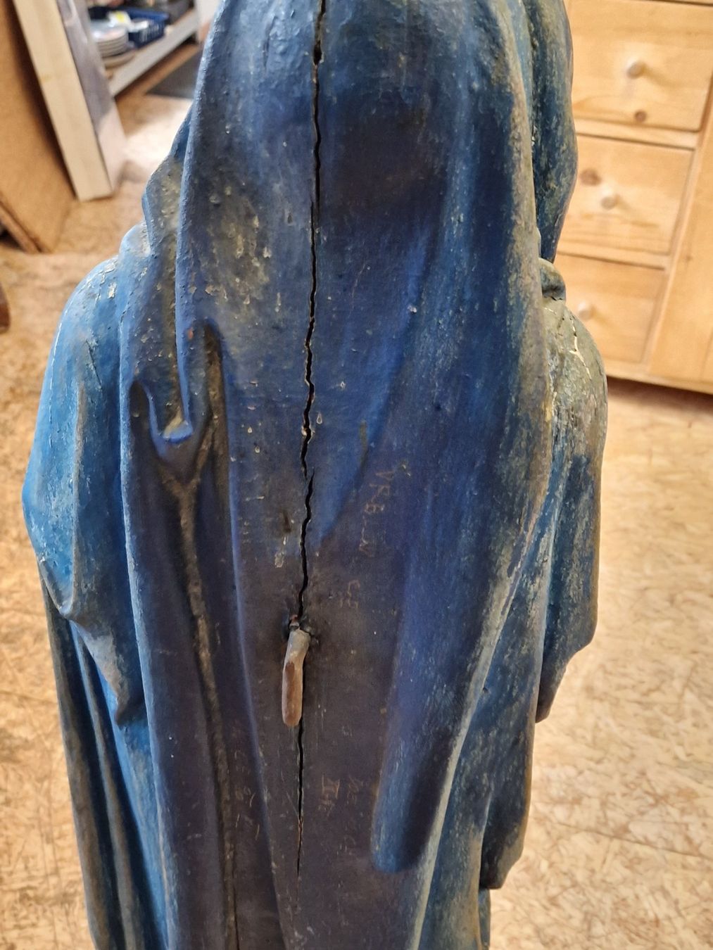 Statuette: Heilige antike holz figur – Usato da Mettlen venduto da elios0888 5