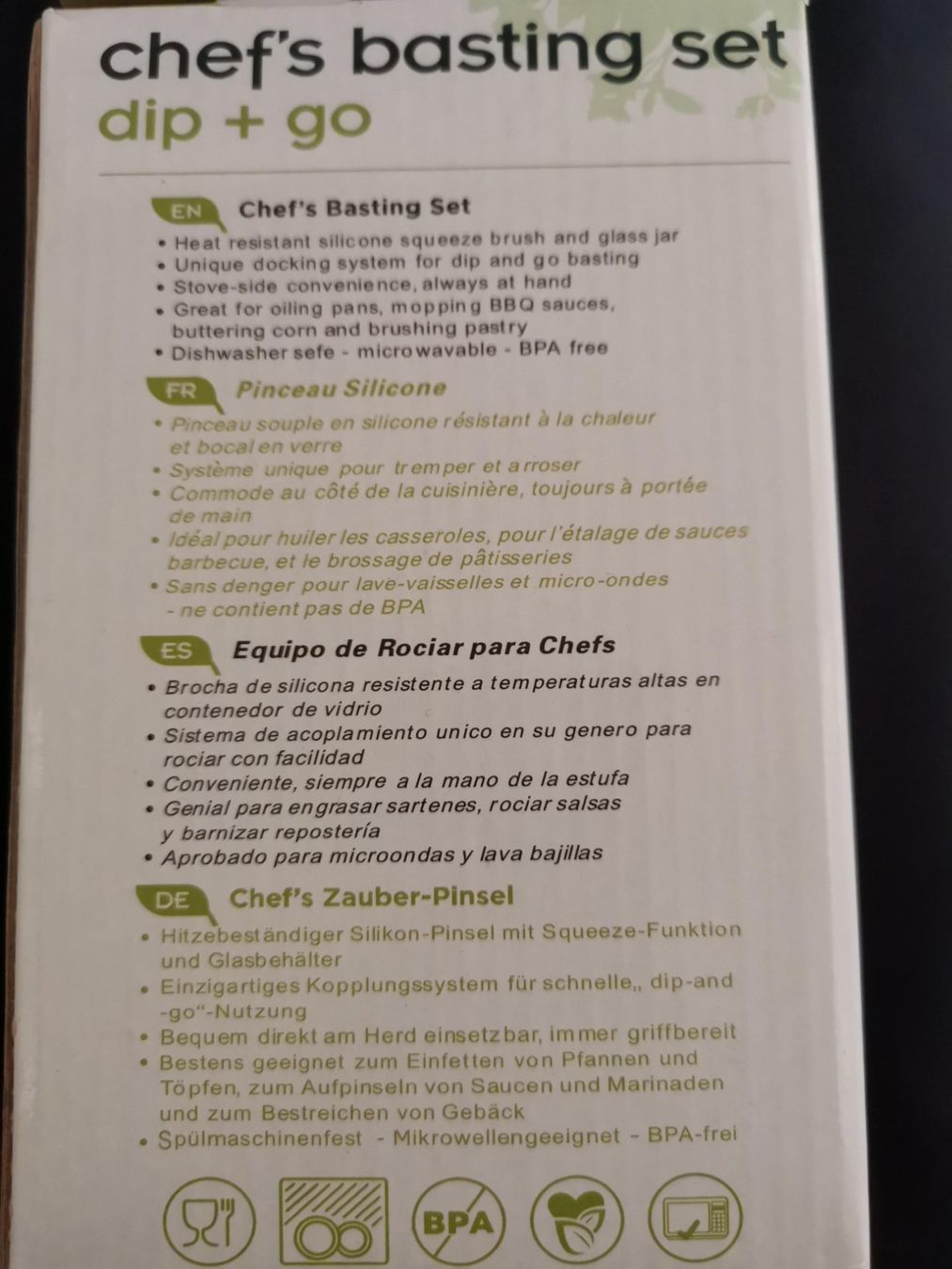 Elettrodomestici da cucina: Chef's Basting Set "Dip + Go" - Neu & Originalverpackt! – Nuovo e nell'imballaggio originale da Goldach venduto da Top-Shops 3