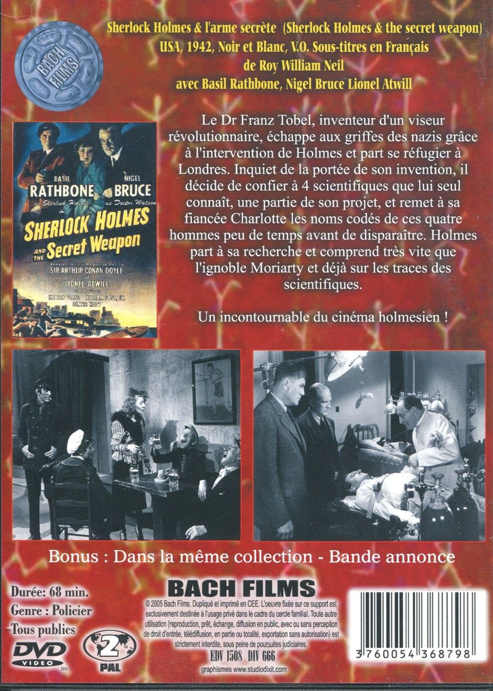 Alle DVDs: Sherlock Holmes - L'arme Secrète - DVD – Gebraucht aus Les Avants von soyouz63 1