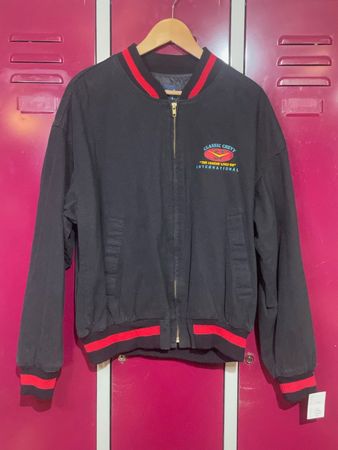 VINTAGE CLASSIC CHEVY BOMBER JACKET SZ: L