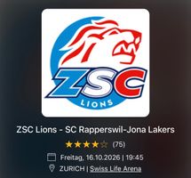 Stehplatz Erw Heimsektor ZSC gegen Rapperswil