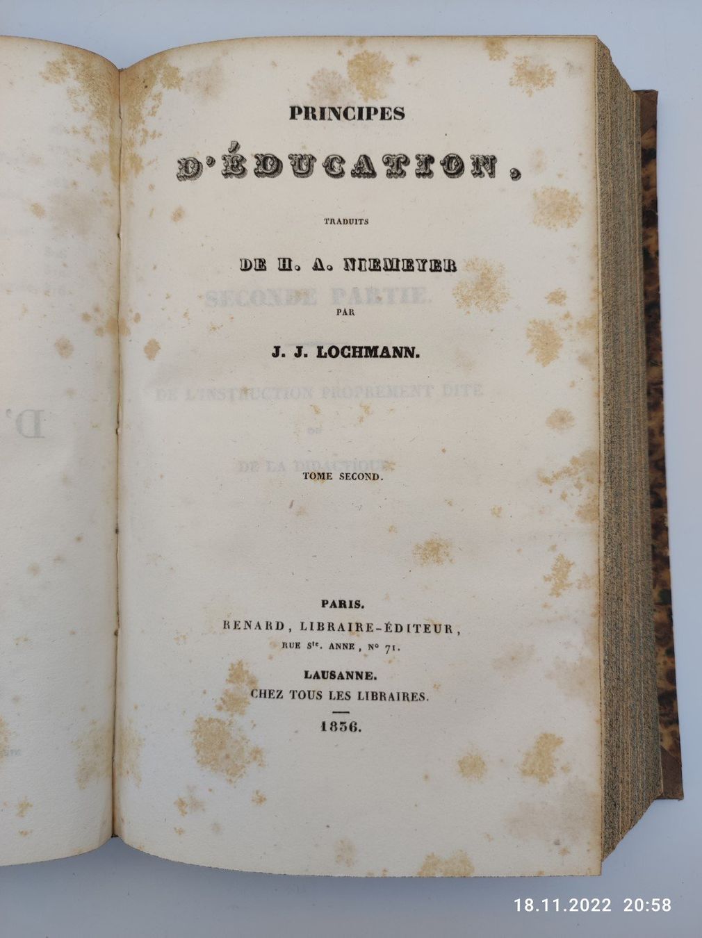 Libri: PÄDAGOGIK - LOCHMANN - 1835 – Usato da Goldach venduto da Gaip 1