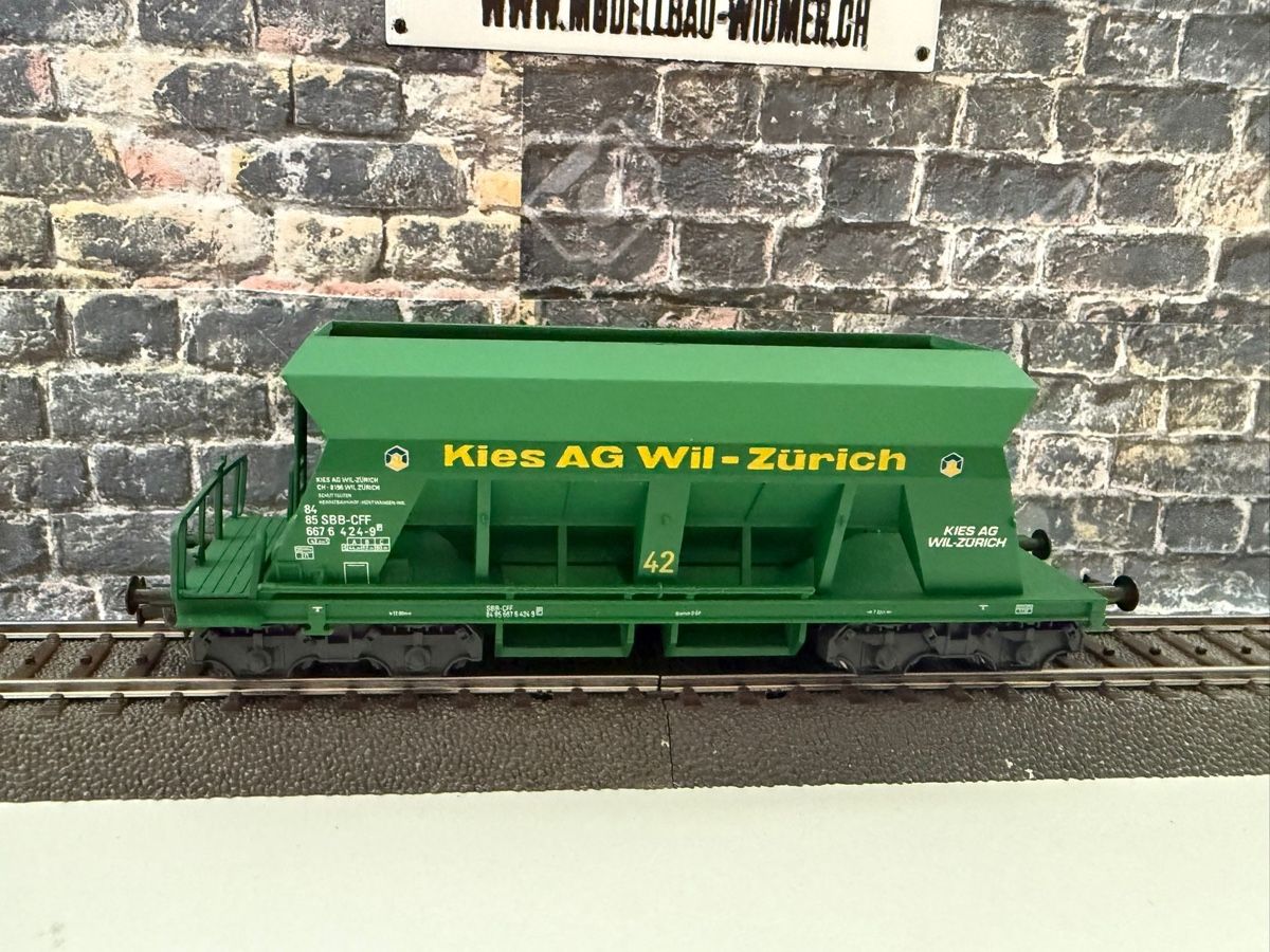 Liliput Modellini di ferrovie: LILIPUT SBB Kieswagen "Kies AG Wil" – Usato da Altdorf UR venduto da modellbau-widmer 3