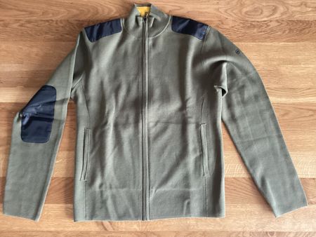 Herren Strickjacke Victorinox oliv, Grösse M - neu