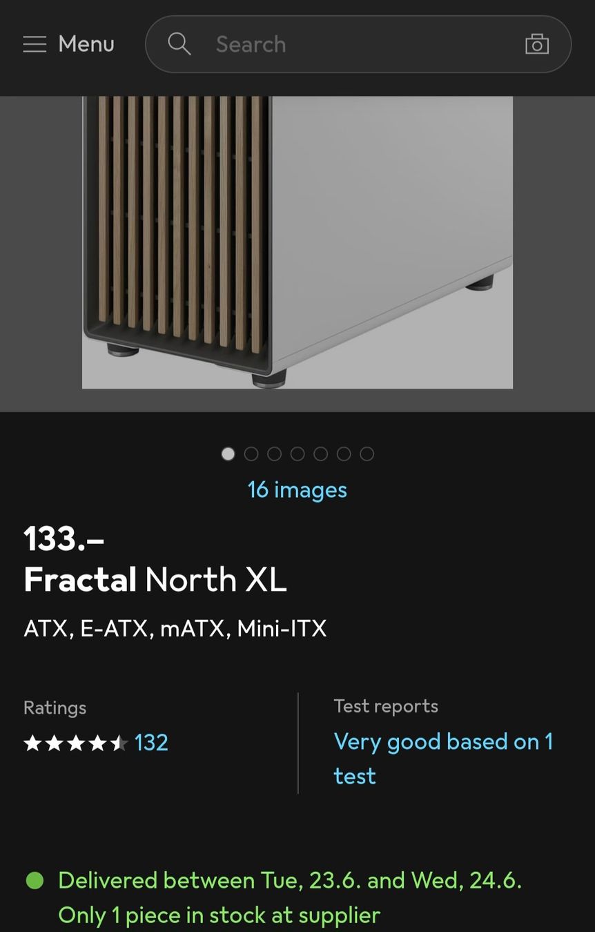 Fractal Gehäuse: FRACTAL North XL - PC Gaming case – Gebraucht aus HUENENBERG von PLAG1971 7