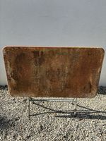 Gartentisch Blechgartentisch zum restaurieren