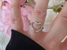 Bague Coeur en acier inox