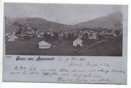 Gruss aus APPENZELL gel. 1902 n. Rüschlikon