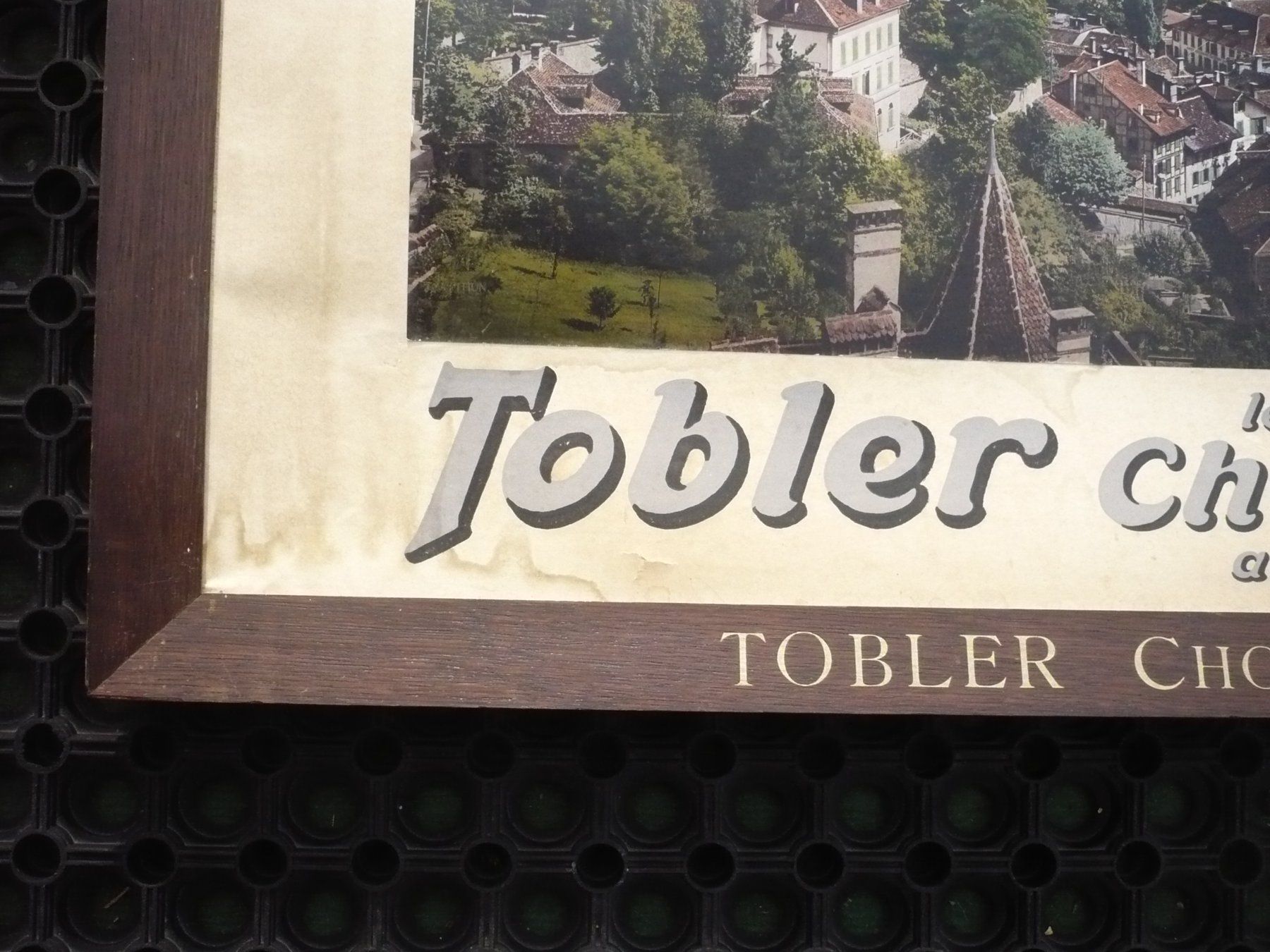Foto & Immagini: Original Chocolat Tobler Kartonwerbung mit Holzrahmen – Usato da Biberist venduto da Urmel 3