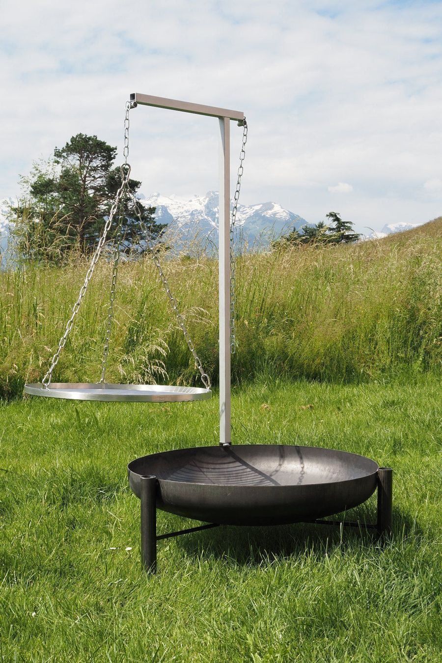 Griglie: Grill+Schwenkgrill+Feuerschale+BBQ+Feuerstelle+Grillrost – Nuovo e nell'imballaggio originale da Mauren venduto da rundumsfest 1