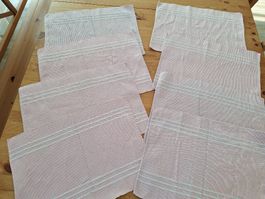 8 rosa Tischsets