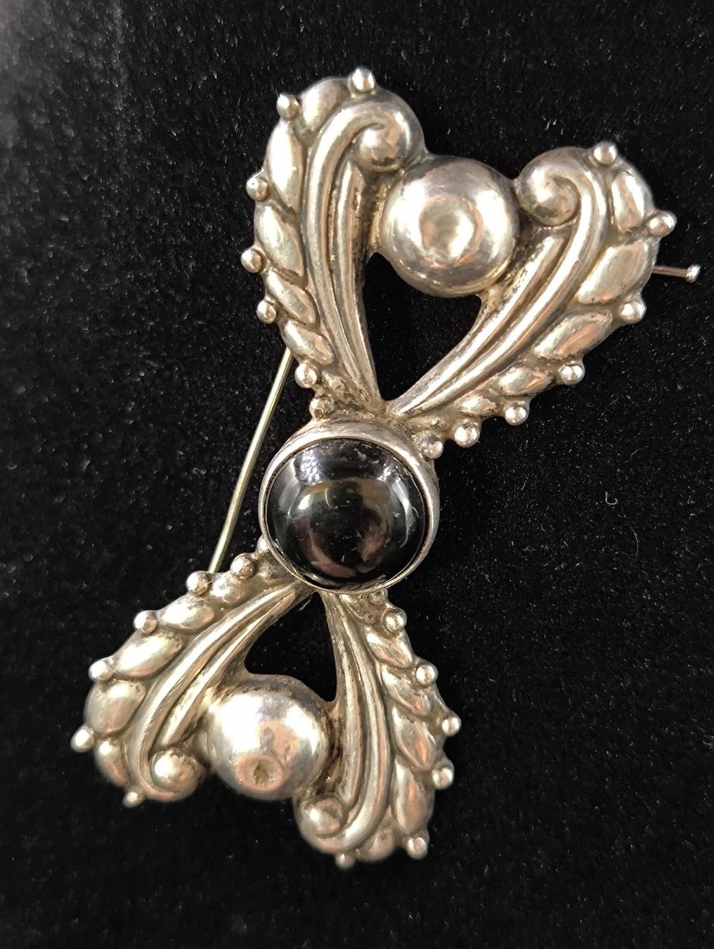 Spille & Fermagli: Brosche Mexiko, Sterling mit Onyx Stein – Usato da Rorschacherberg venduto da snOOpydOg11 1