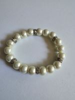 Elegantes Perlen Armband Cremeweiss – Vintage Perlenarmband 