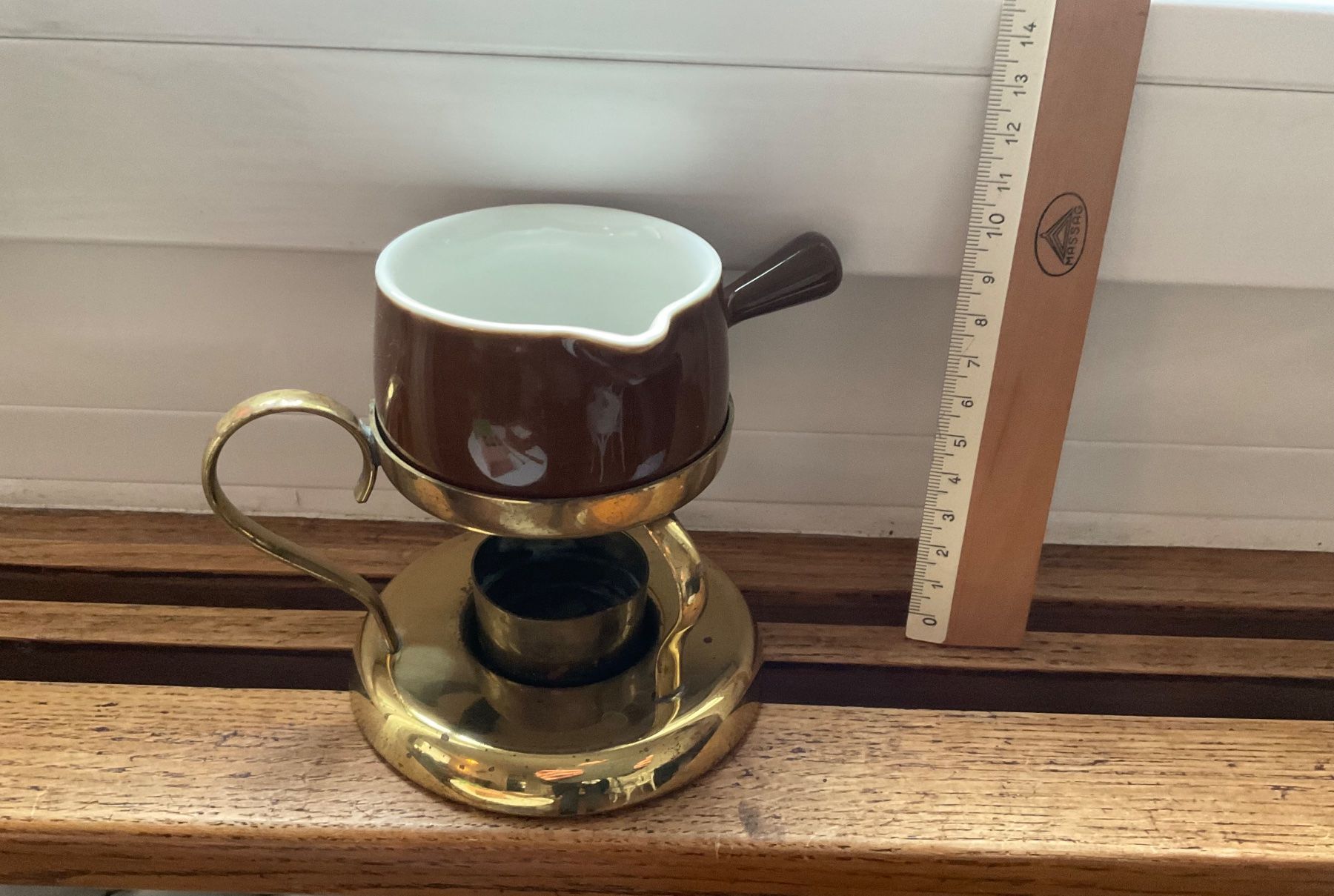 Tutte le decorazioni: Vintage Stövchen Brenner mit Pfännchen Langenthal Deko – Usato da Aarau venduto da Galaktos 2