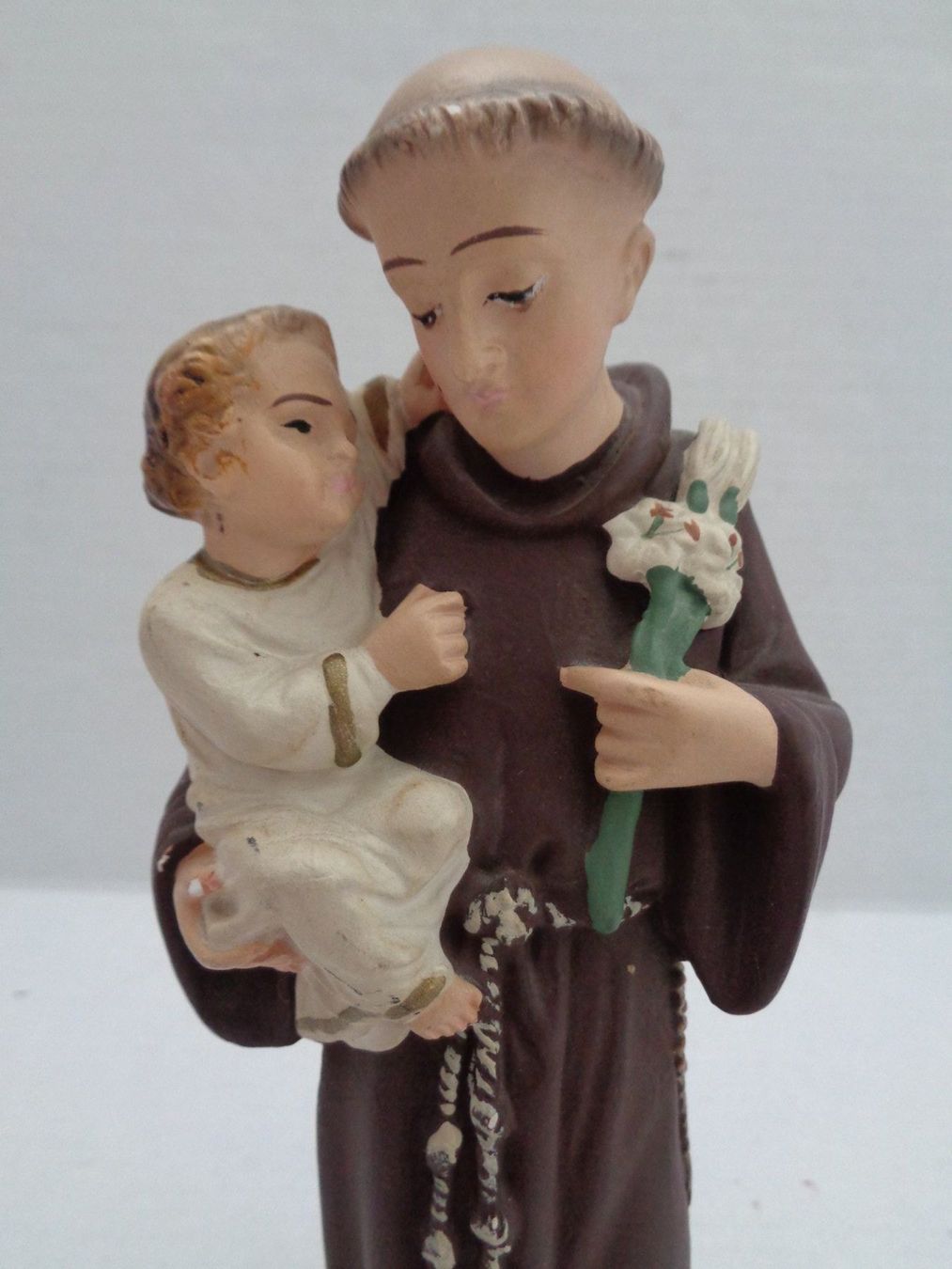 Sculture & Statue: Gipsfigur Antonius mit Kind handbemalt – Usato da Chur venduto da omonia 6