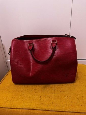 Louis Vuitton Speedy Epi Leder rot