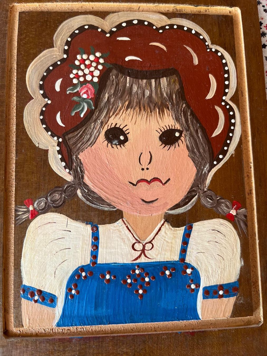 Articoli in legno: Wand-Holzbrett mit Bauernmalerei, Paar – Usato da Schaffhausen venduto da Daco5 2