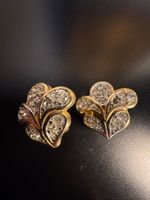 Nina Ricci Vintage Ohrclips mit Strass