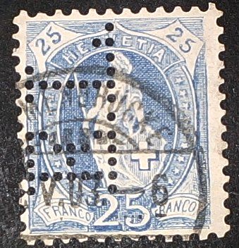 Tous les timbres: Perfin   27 – D'occasion à Opfikon par webstar30