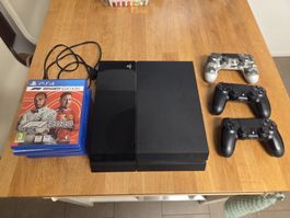 Playstation 4 + 3 Controller + Spiele