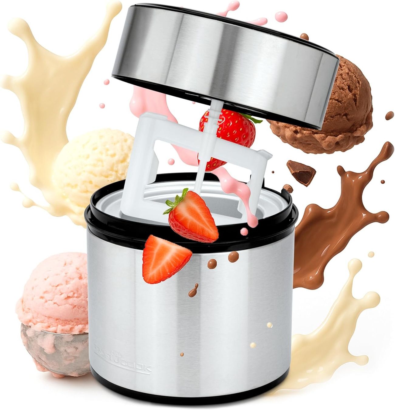 Elettrodomestici da cucina: Eismaschine 1800ml Eiscreme Joghurtbereiter Sorbet Timer – Nuovo e nell'imballaggio originale da Zürich venduto da jasminleut 7